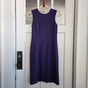 MM Lafleur New York Shirley Purple Sleeveless Sheath Dress, Sz 4